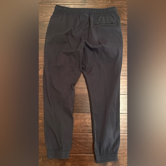 Vintage Men’s Nike Black Jogger Woven Nylon Embroidered Swoosh Logo Pants XL - Picture 10 of 15